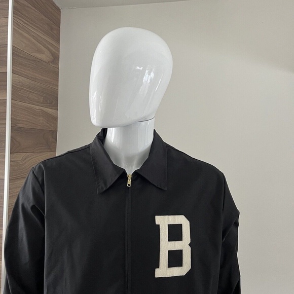 Ebbets Field Flannels Jacket B " THE LETTER BET " Black Men's XL - Picture 3 of 12